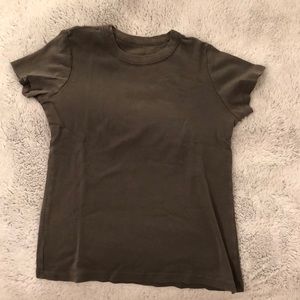 Dark Green Brandy Melville Shirt.